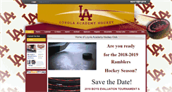 Desktop Screenshot of loyolahockey.com